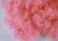 Pink Recycled Polyester Staple Fiber For Nonwoven Carpet Rugs Mattress Fabric