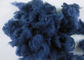 Indigo - Blue Colored Recycled Polyester Staple Fiber Abrasion - Resistant 3D*32MM