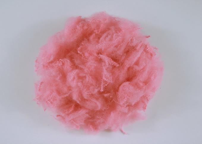 Pink Colored 100% PSF Polyester Staple Fiber 2.5D*65MM With Good Spinning